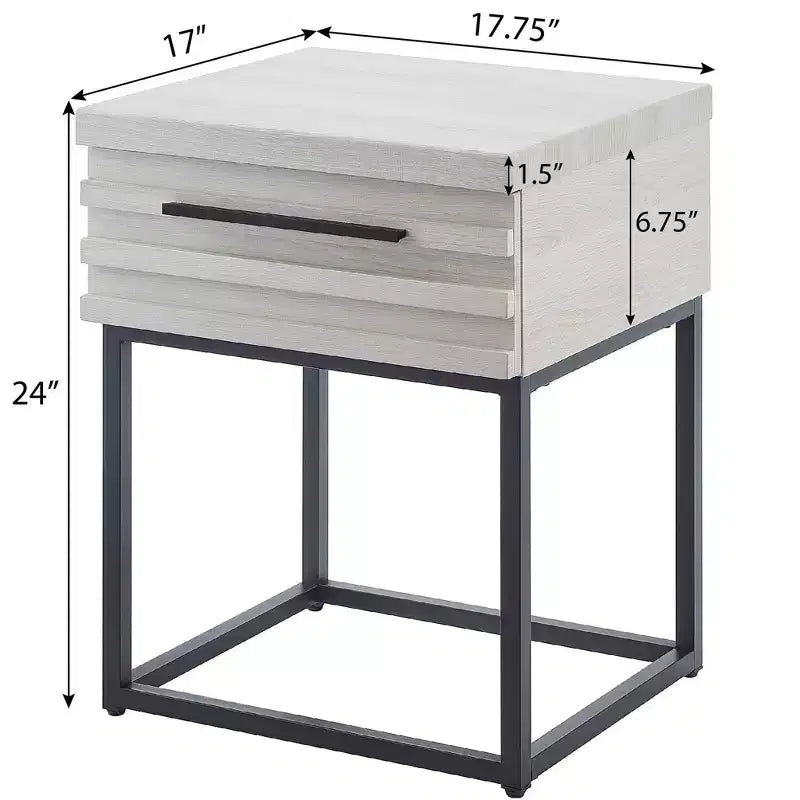 Table d'appoint de rangement contemporaine Céleste