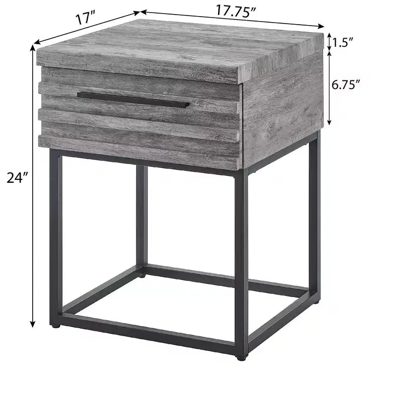 Table d'appoint de rangement contemporaine Céleste