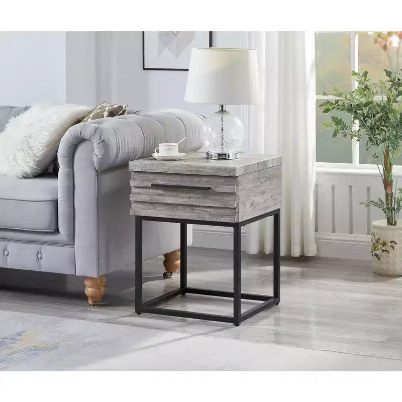 Table d'appoint de rangement contemporaine Céleste