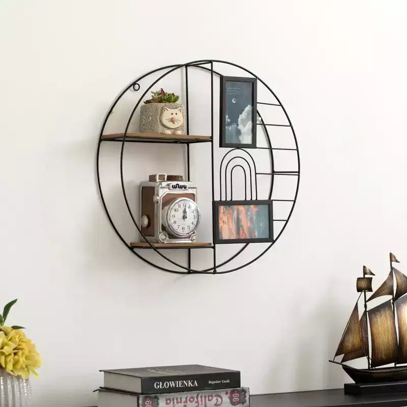 Étagère Murale Décorative Moderne - Présentoir Métallique Élégant et Multifonctionnel