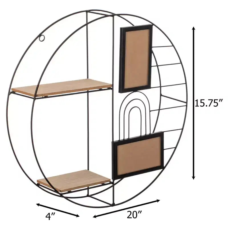 Étagère Murale Décorative Moderne - Présentoir Métallique Élégant et Multifonctionnel