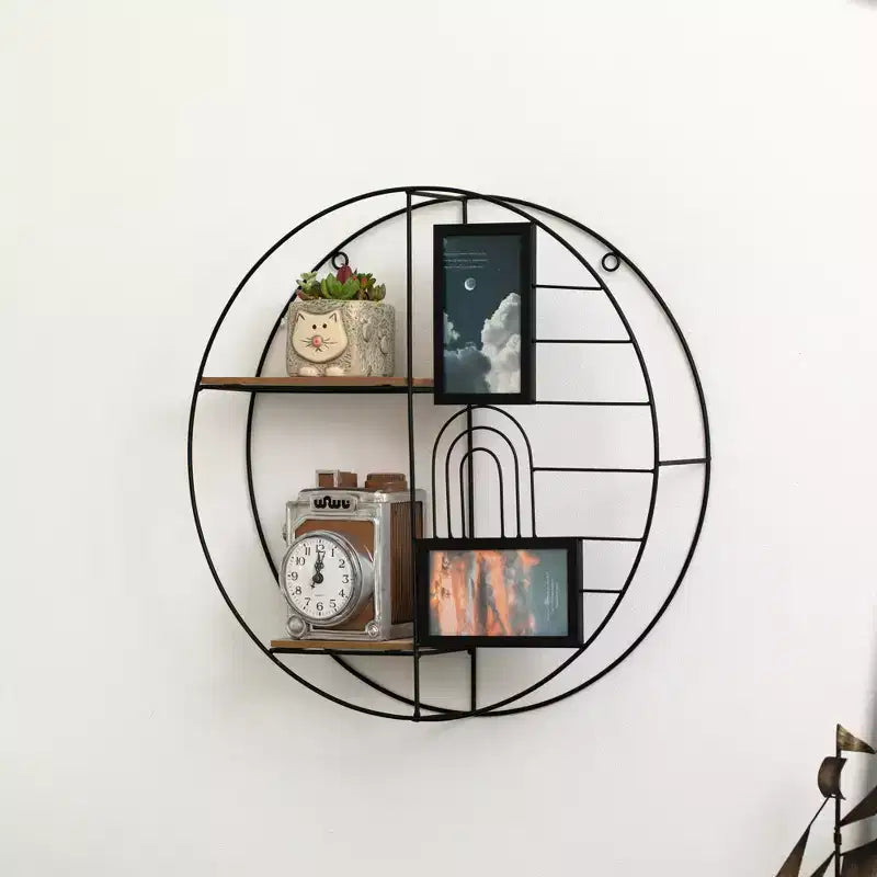 Étagère Murale Décorative Moderne - Présentoir Métallique Élégant et Multifonctionnel