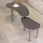 Table basse moderne Ora Maison avec pieds en bois massif et rallonge coulissante pour salon