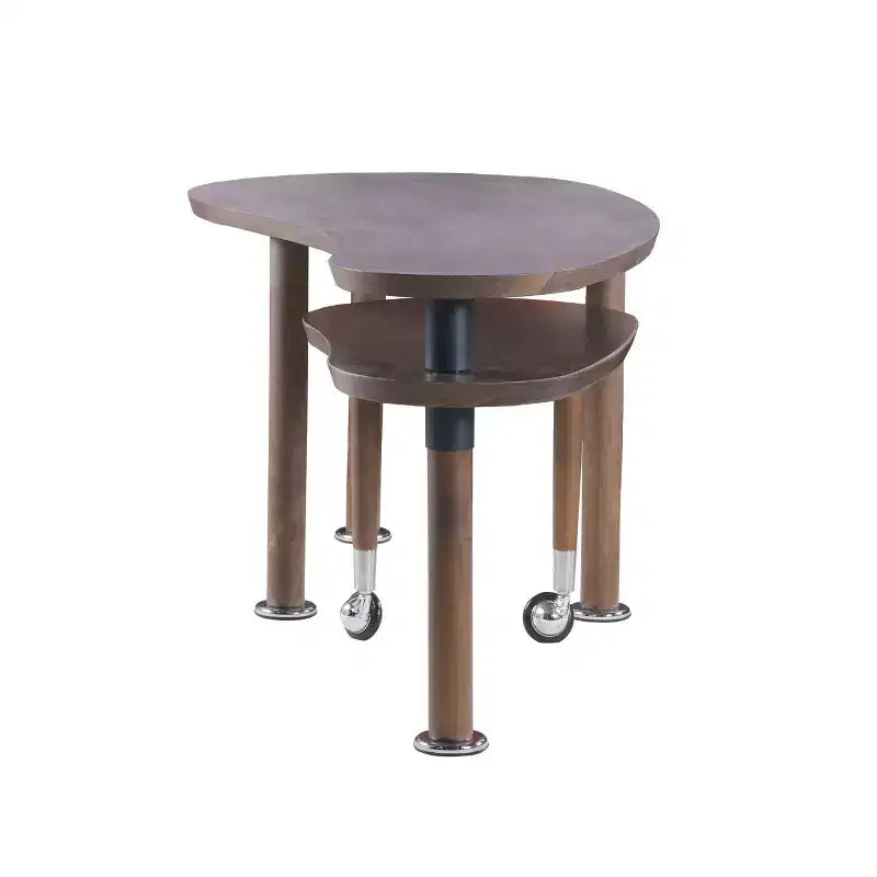 Table basse moderne Ora Maison avec pieds en bois massif et rallonge coulissante pour salon
