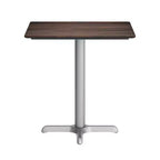 Plateau de table d'intérieur/extérieur Flash Furniture Acadia avec technologie HPL TopGuard et base de table de bistro en fonte