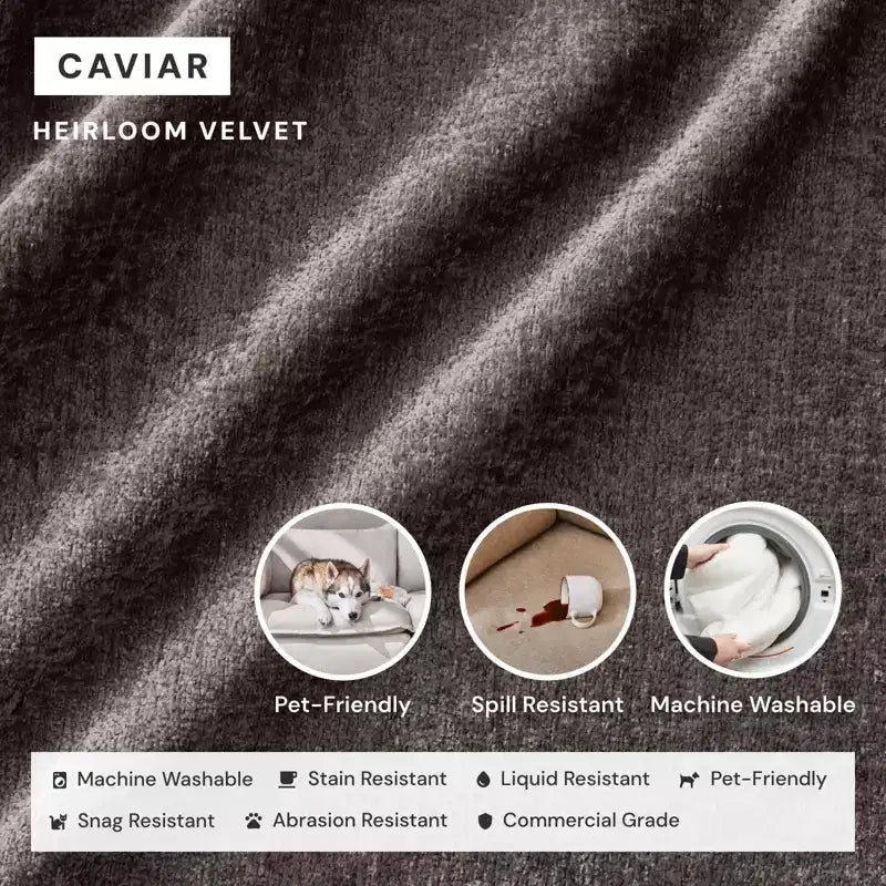 Canapé d'angle modulable lavable Anabei à 4 places en U | Assise Memorix+ et coussin profilé
