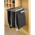 Cadre coulissant de 24 po pour 9 paires de pantalons, support de rangement pour placard, organisation de l'espace, Chrome, PSC-2414CR