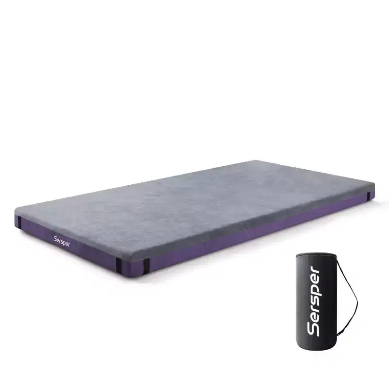 Matelas d'extérieur de 10 cm pour camping et VR avec poche latérale, imperméable, portable, pliable