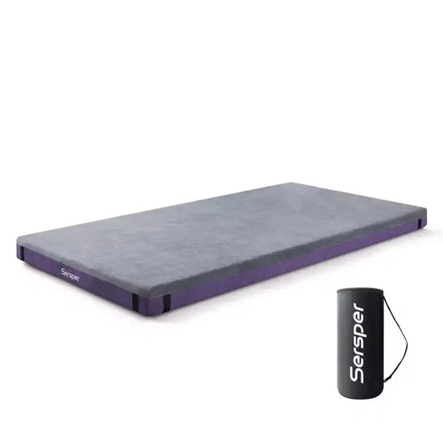 Matelas d'extérieur de 10 cm pour camping et VR avec poche latérale, imperméable, portable, pliable