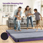 Matelas d'extérieur de 10 cm pour camping et VR avec poche latérale, imperméable, portable, pliable