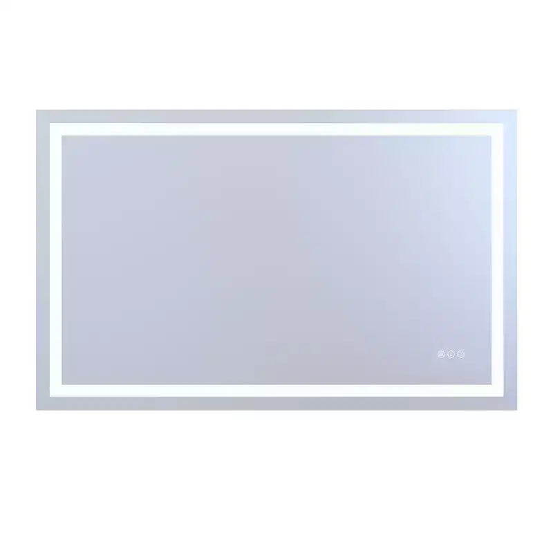 SUMERAIN Miroir de Salle de Bain Mural 48x30 avec 3 Couleurs, Miroir de Maquillage Intelligent LED Anti-Buée ETL avec Lumière