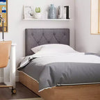 Tête de lit rembourrée Costway pour lit jumeau avec revêtement en tissu réglable en hauteur