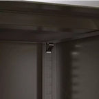 AOBABO Armoire de rangement à dossiers en acier verrouillable avec étagères réglables et roulettes pour l'organisation à la maison, à l'école, au bureau et dans le garage, Noir