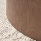 Tables basses gigognes (lot de 2), tables basses rondes en MDF pour salon, appartement, espace détente, noyer