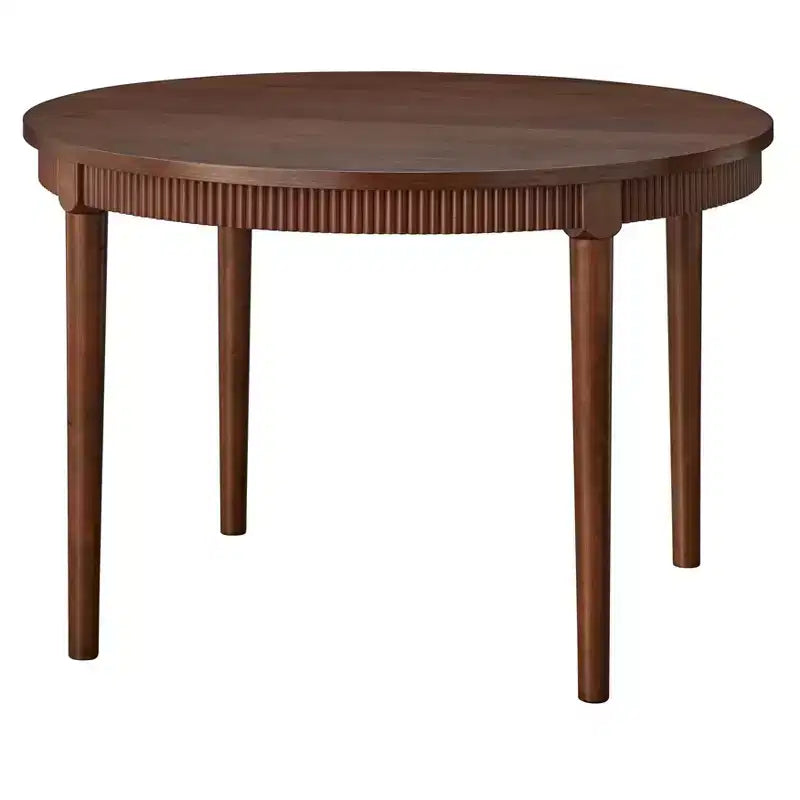 Table de salle à manger Astroria 46 ronde à jupe cannelée