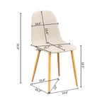 Ensemble Table et Chaises de Salle à Manger Rond pour 4, Table de Cuisine de 80 cm avec 4 Chaises Rembourrées, Ensemble Repas Pieds en Bois pour Petits Espaces, Appartement, Coin Repas