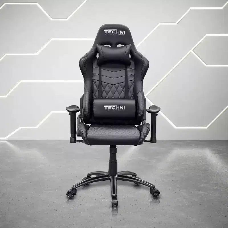 Chaise de jeu vidéo ergonomique Ts-5100 à dossier haut style course : pivotante, réglable