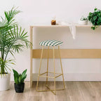 Tabouret de bar à motif floral rétro
