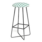 Maritza Lisa Retro Floral Pattern Barstool - Deny Designs